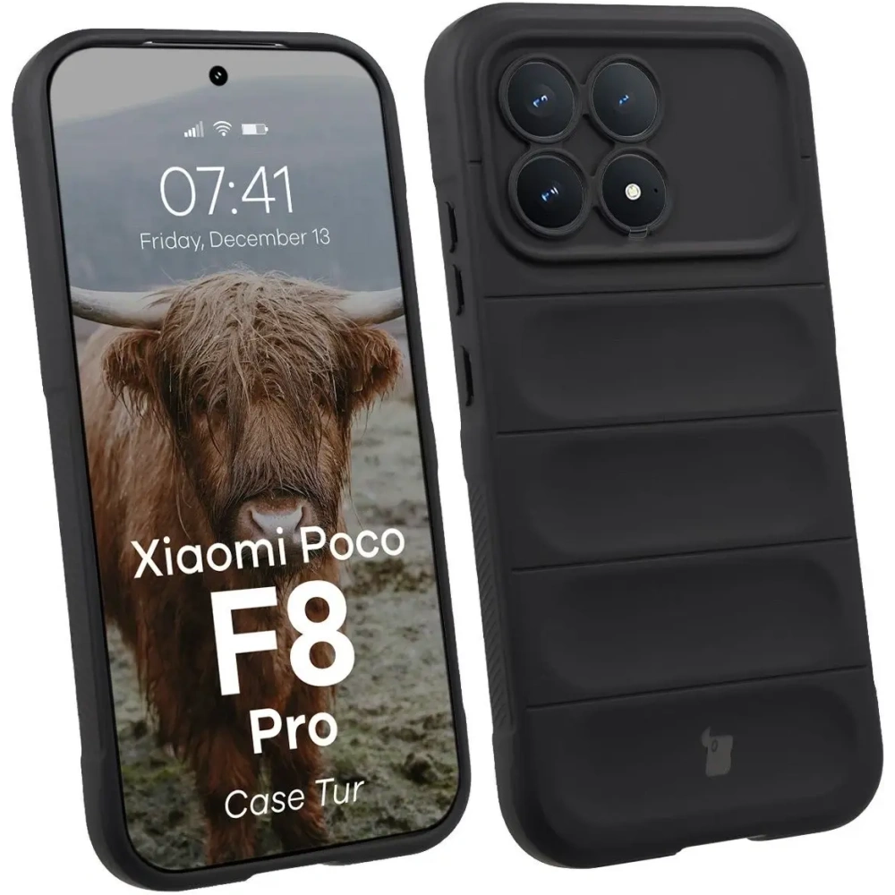 Pancerne etui Bizon Case Tur do Xiaomi POCO F8 Pro czarne