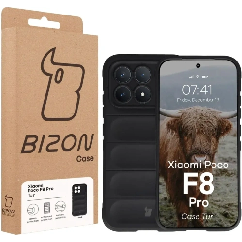 Pancerne etui Bizon Case Tur do Xiaomi POCO F8 Pro czarne