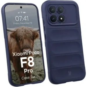 Pancerne etui Bizon Case Tur do Xiaomi POCO F8 Pro granatowe