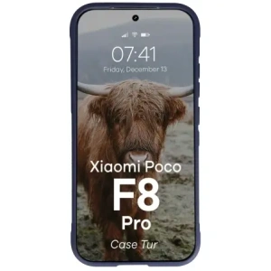 Pancerne etui Bizon Case Tur do Xiaomi POCO F8 Pro granatowe