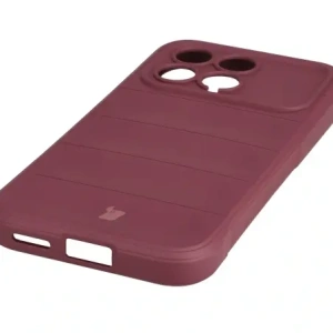 Pancerne etui Bizon Case Tur do Xiaomi POCO F8 Pro burgundowe