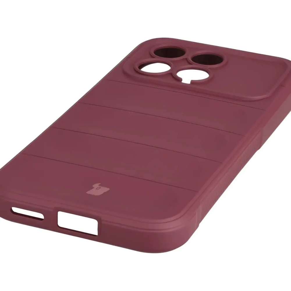 Pancerne etui Bizon Case Tur do Xiaomi POCO F8 Pro burgundowe