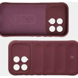 Pancerne etui Bizon Case Tur do Xiaomi POCO F8 Pro burgundowe