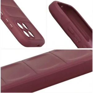 Pancerne etui Bizon Case Tur do Xiaomi POCO F8 Pro burgundowe