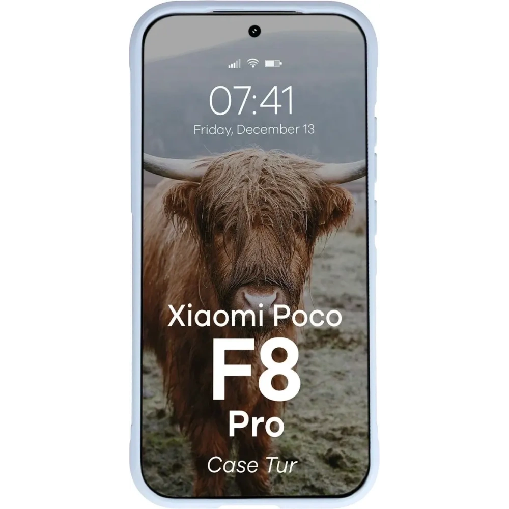 Pancerne etui Bizon Case Tur do Xiaomi POCO F8 Pro jasnoniebieskie