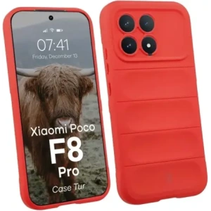 Pancerne etui Bizon Case Tur do Xiaomi POCO F8 Pro czerwone