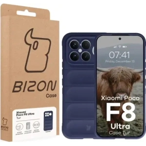 Pancerne etui Bizon Case Tur do Xiaomi POCO F8 Ultra granatowe