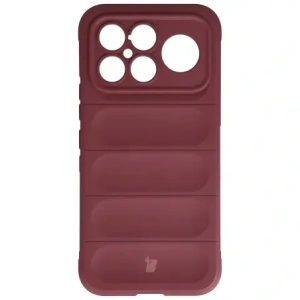Pancerne etui Bizon Case Tur do Xiaomi POCO F8 Ultra burgundowe