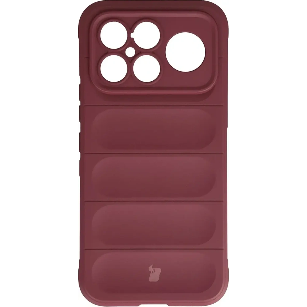 Pancerne etui Bizon Case Tur do Xiaomi POCO F8 Ultra burgundowe