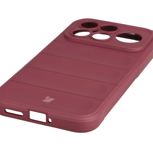 Pancerne etui Bizon Case Tur do Xiaomi POCO F8 Ultra burgundowe