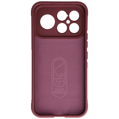 Pancerne etui Bizon Case Tur do Xiaomi POCO F8 Ultra burgundowe
