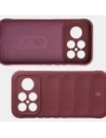 Pancerne etui Bizon Case Tur do Xiaomi POCO F8 Ultra burgundowe