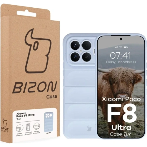Pancerne etui Bizon Case Tur do Xiaomi POCO F8 Ultra jasnoniebieskie