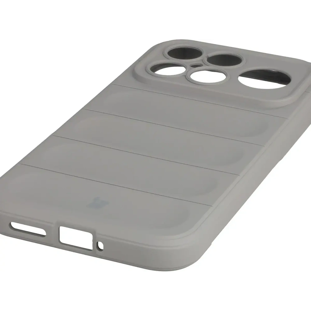 Pancerne etui Bizon Case Tur do Xiaomi POCO F8 Ultra jasnoszare