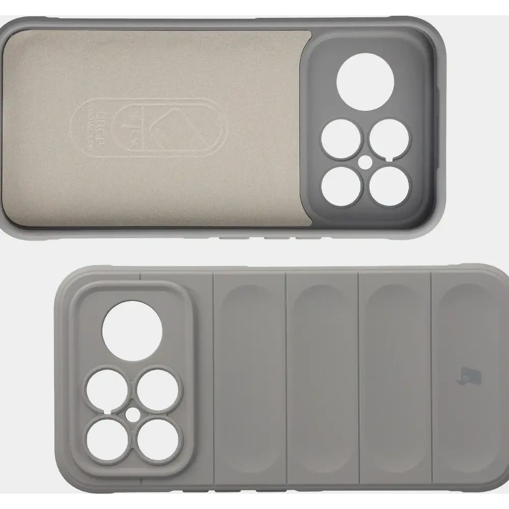 Pancerne etui Bizon Case Tur do Xiaomi POCO F8 Ultra jasnoszare