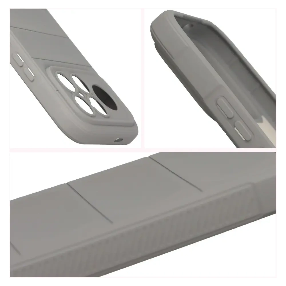 Pancerne etui Bizon Case Tur do Xiaomi POCO F8 Ultra jasnoszare