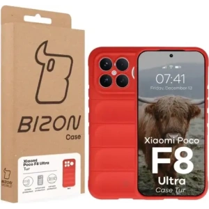 Pancerne etui Bizon Case Tur do Xiaomi POCO F8 Ultra czerwone