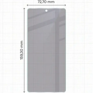 Prywatyzujące szkło hybrydowe Bizon Glass Mule Shadow do Asus Zenfone 12 Ultra matowe