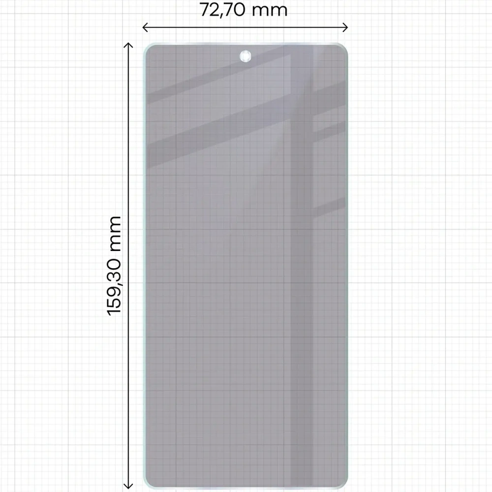 Prywatyzujące szkło hybrydowe Bizon Glass Mule Shadow do Asus Zenfone 12 Ultra matowe