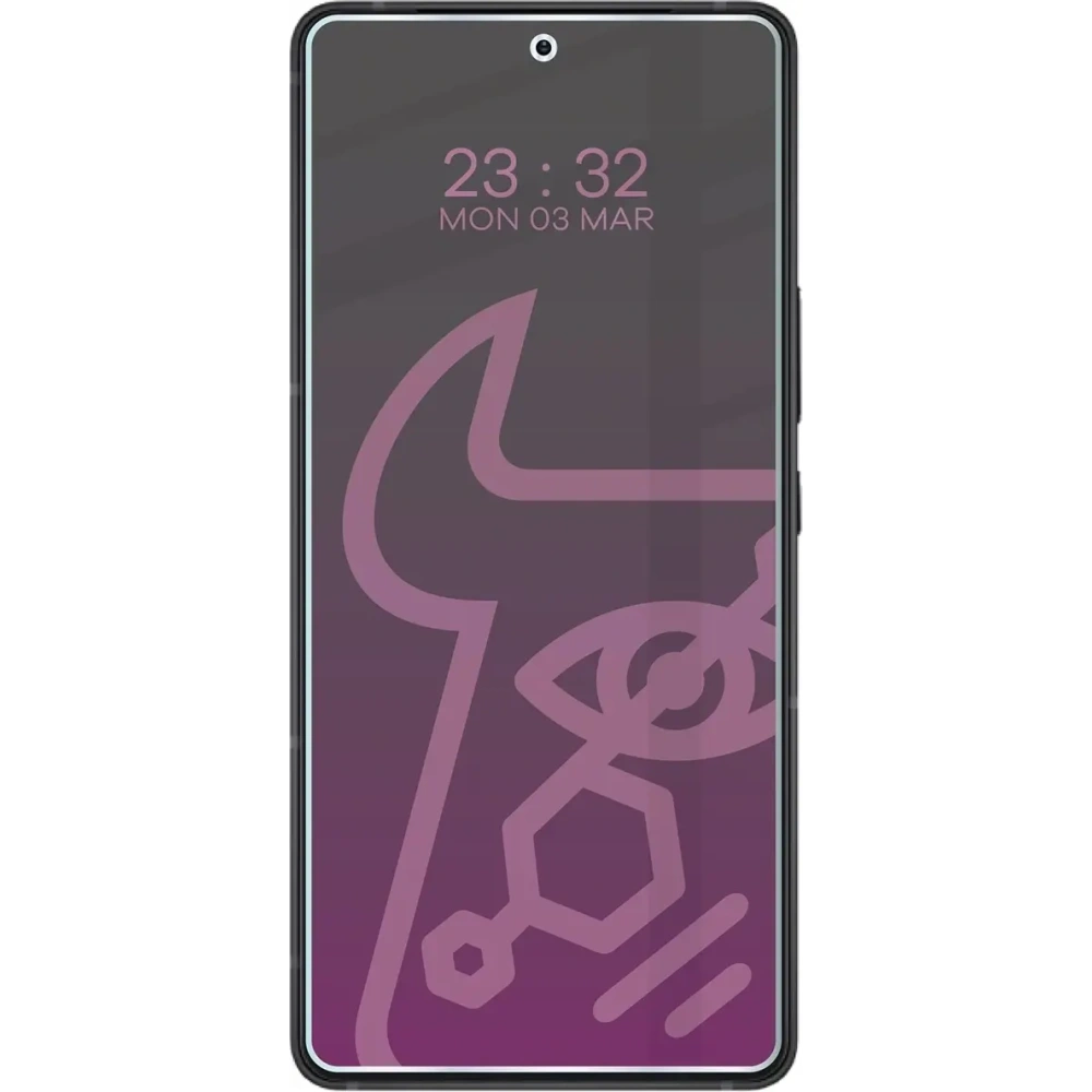 Prywatyzujące szkło hybrydowe Bizon Glass Mule Shadow do Asus Zenfone 12 Ultra matowe