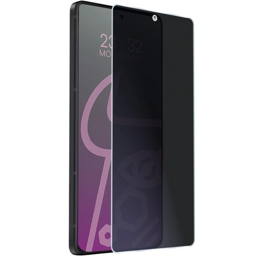 Prywatyzujące szkło hybrydowe Bizon Glass Mule Shadow do Asus Zenfone 12 Ultra matowe
