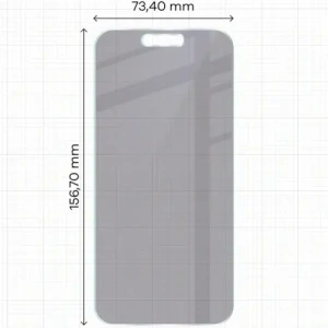 Prywatyzujące szkło hybrydowe Bizon Glass Mule Shadow do Apple iPhone 16 Plus matowe