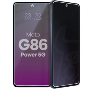 Prywatyzujące szkło hybrydowe Bizon Glass Mule Shadow do Motorola Moto G86 Power 5G matowe