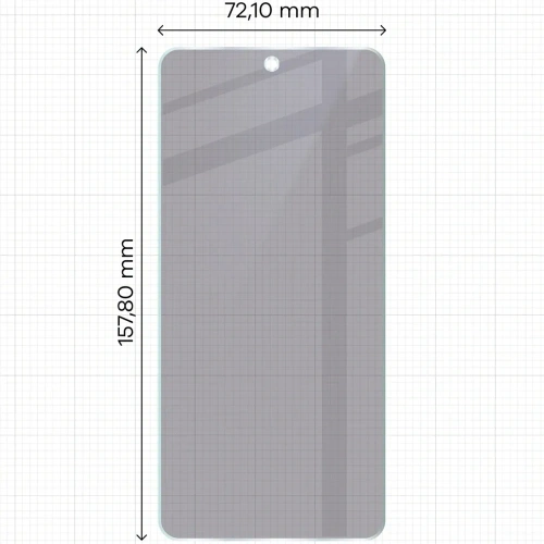 Prywatyzujące szkło hybrydowe Bizon Glass Mule Shadow do Motorola Moto G86 Power 5G matowe