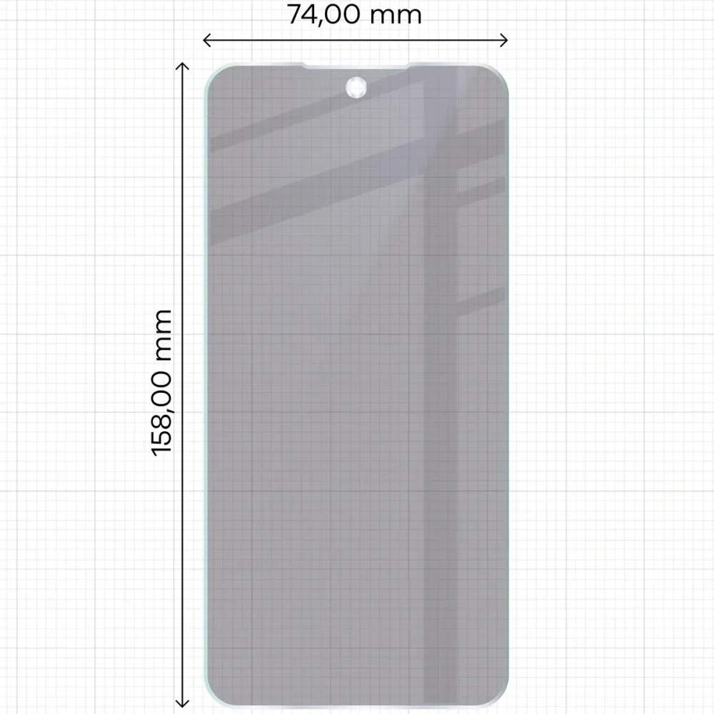 Prywatyzujące szkło hybrydowe Bizon Glass Mule Shadow do Samsung Galaxy A35 5G matowe