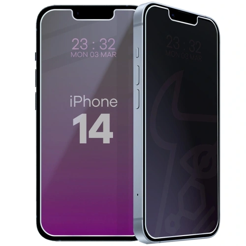 Prywatyzujące szkło hybrydowe Bizon Glass Mule Shadow do Apple iPhone 14 matowe