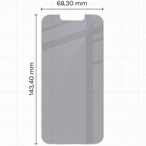 Prywatyzujące szkło hybrydowe Bizon Glass Mule Shadow do Apple iPhone 14 matowe