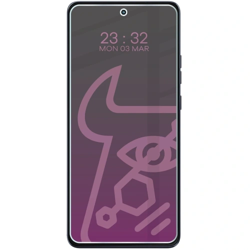 Prywatyzujące szkło hybrydowe Bizon Glass Mule Shadow do Motorola Moto G86 5G matowe