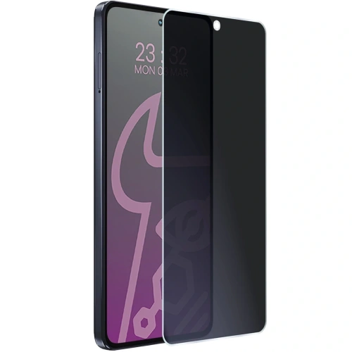 Prywatyzujące szkło hybrydowe Bizon Glass Mule Shadow do Motorola Moto G86 5G matowe