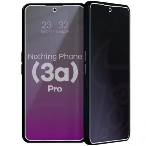 Prywatyzujące szkło hybrydowe Bizon Glass Mule Shadow do Nothing Phone (3a) Pro matowe