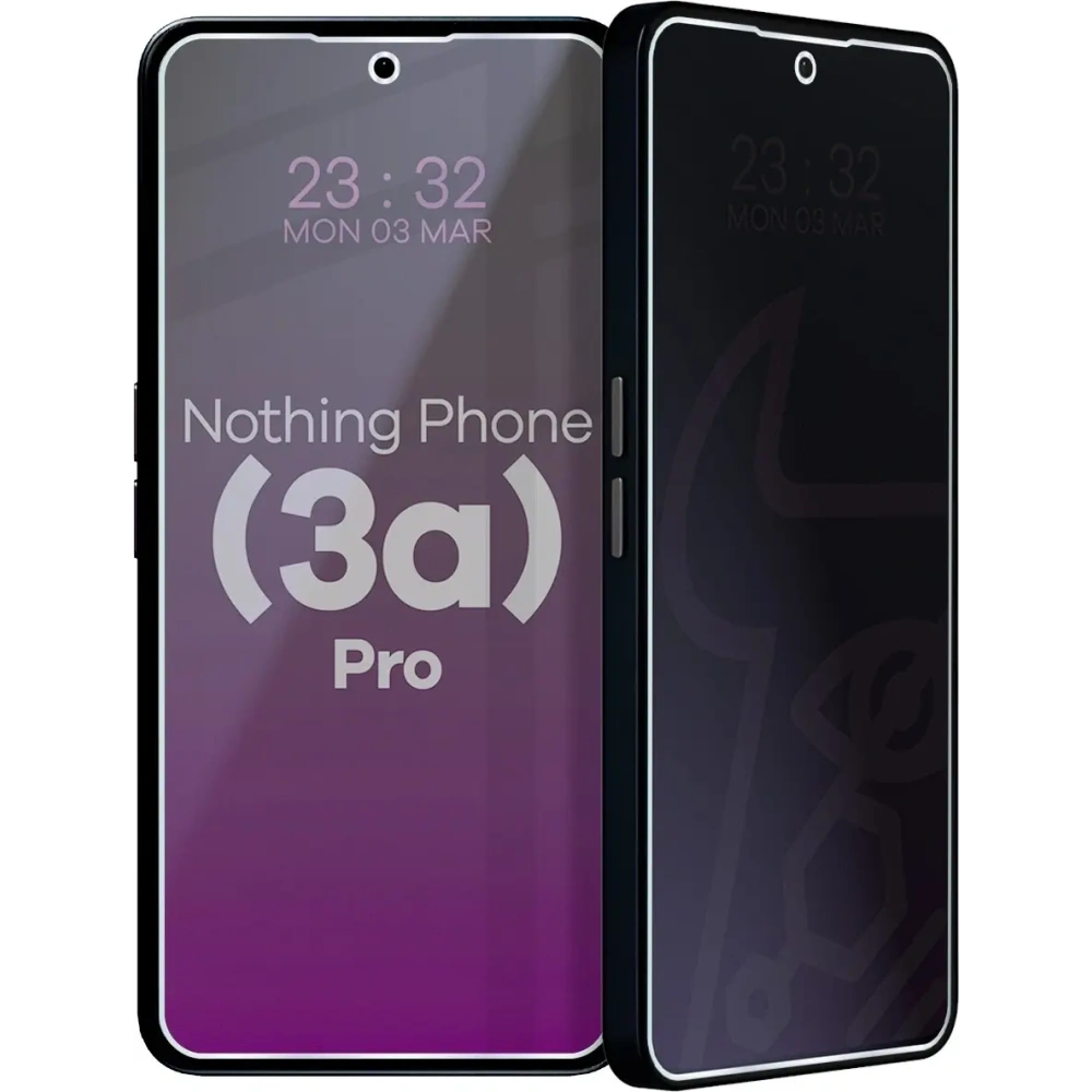 Prywatyzujące szkło hybrydowe Bizon Glass Mule Shadow do Nothing Phone (3a) Pro matowe