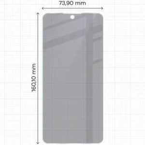 Prywatyzujące szkło hybrydowe Bizon Glass Mule Shadow do Nothing Phone (3a) Pro matowe