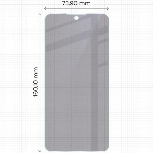 Prywatyzujące szkło hybrydowe Bizon Glass Mule Shadow do Nothing Phone (3a) Pro matowe