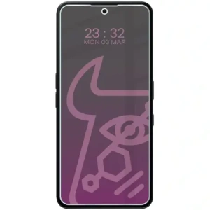 Prywatyzujące szkło hybrydowe Bizon Glass Mule Shadow do Nothing Phone (3a) Pro matowe