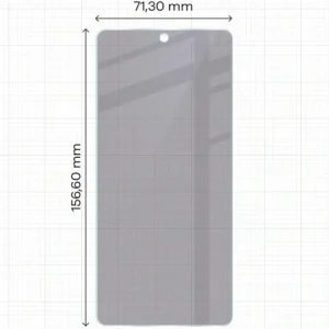 Prywatyzujące szkło hybrydowe Bizon Glass Mule Shadow do Xiaomi POCO F7 Ultra matowe
