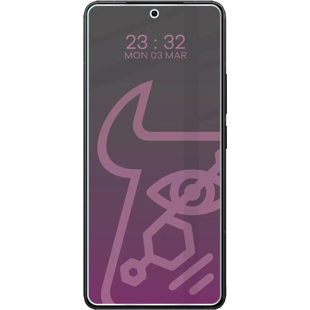 Prywatyzujące szkło hybrydowe Bizon Glass Mule Shadow do Xiaomi POCO F7 Ultra matowe