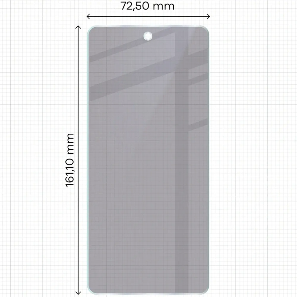 Prywatyzujące szkło hybrydowe Bizon Glass Mule Shadow do Realme 14x 5G matowe