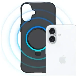 Etui 3MK Smoke Case Mag&Stand do Apple iPhone 17 czarny przydymiony