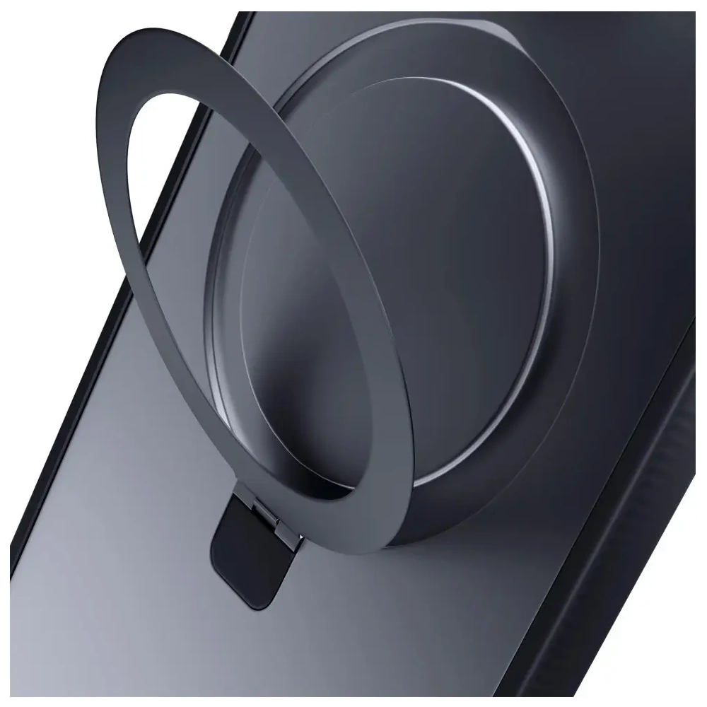 Etui 3MK Smoke Case Mag&Stand do Apple iPhone 17 czarny przydymiony