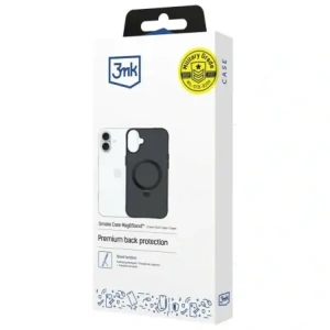 Etui 3MK Smoke Case Mag&Stand do Apple iPhone 17 czarny przydymiony