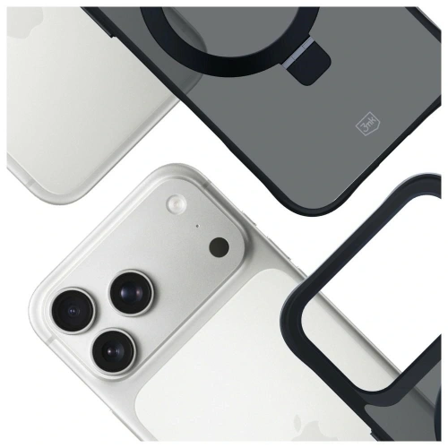Etui 3MK Smoke Case Mag&Stand do Apple iPhone 17 Pro Max