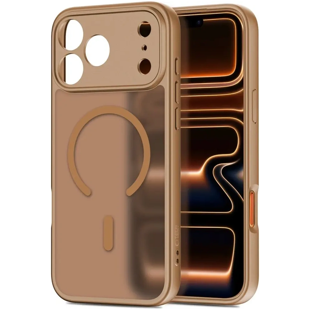 Etui Tech-Protect BasicMag MagSafe do Apple iPhone 17 Pro Matte Brown