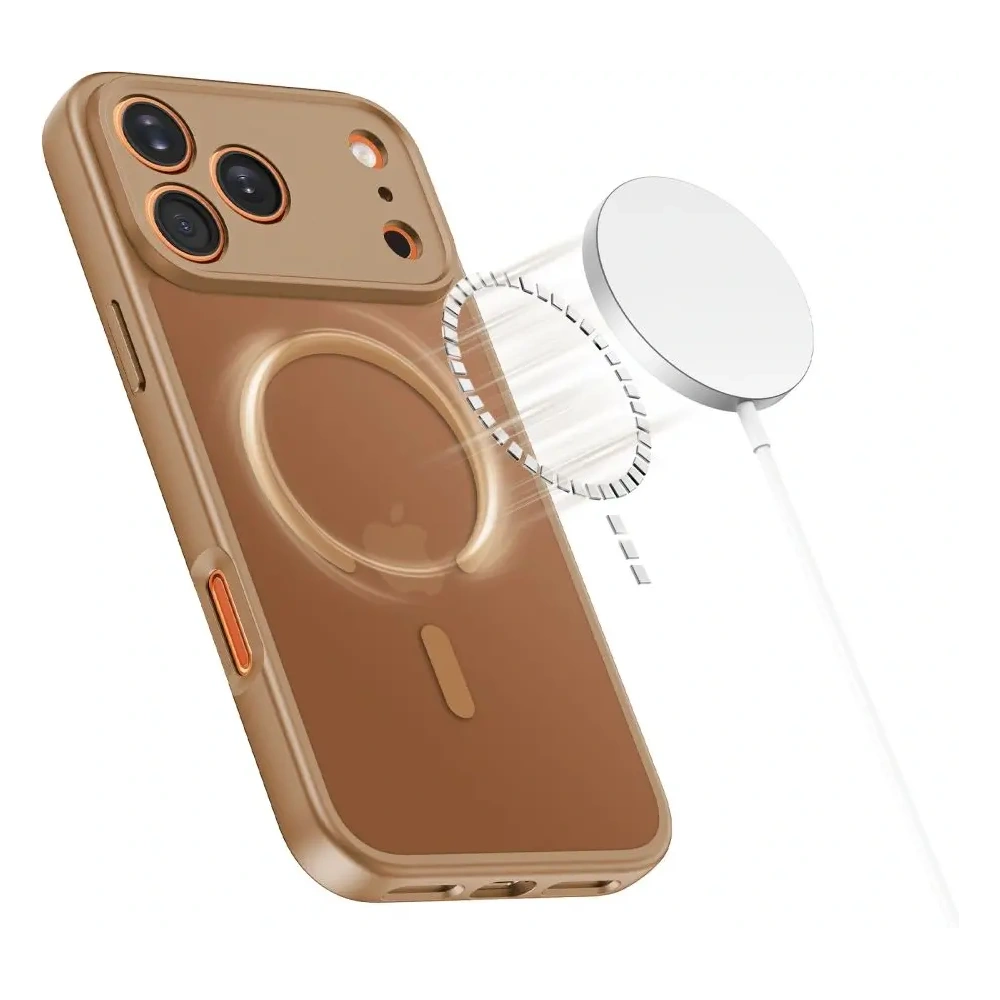 Etui Tech-Protect BasicMag MagSafe do Apple iPhone 17 Pro Max Matte Brown