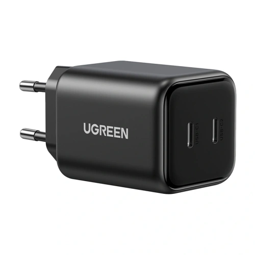 Ładowarka sieciowa Dual UGREEN 2xUSB-C GaN 45W X526 (czarny)