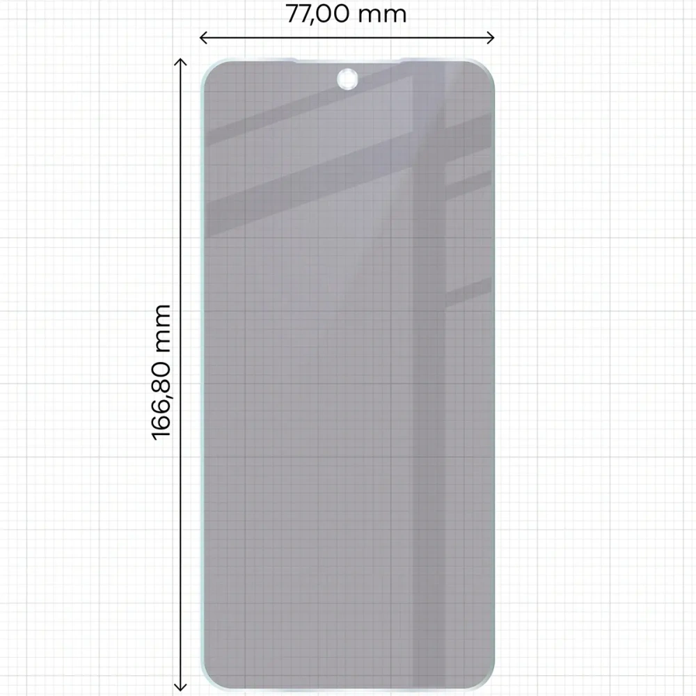 Prywatyzujące szkło hybrydowe Bizon Glass Mule Shadow do Xiaomi Redmi 15 5G matowe