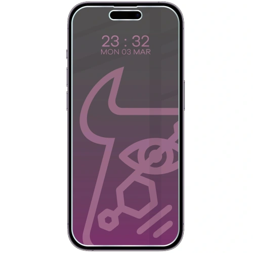 Prywatyzujące szkło hybrydowe Bizon Glass Mule Shadow do Apple iPhone 14 Pro matowe